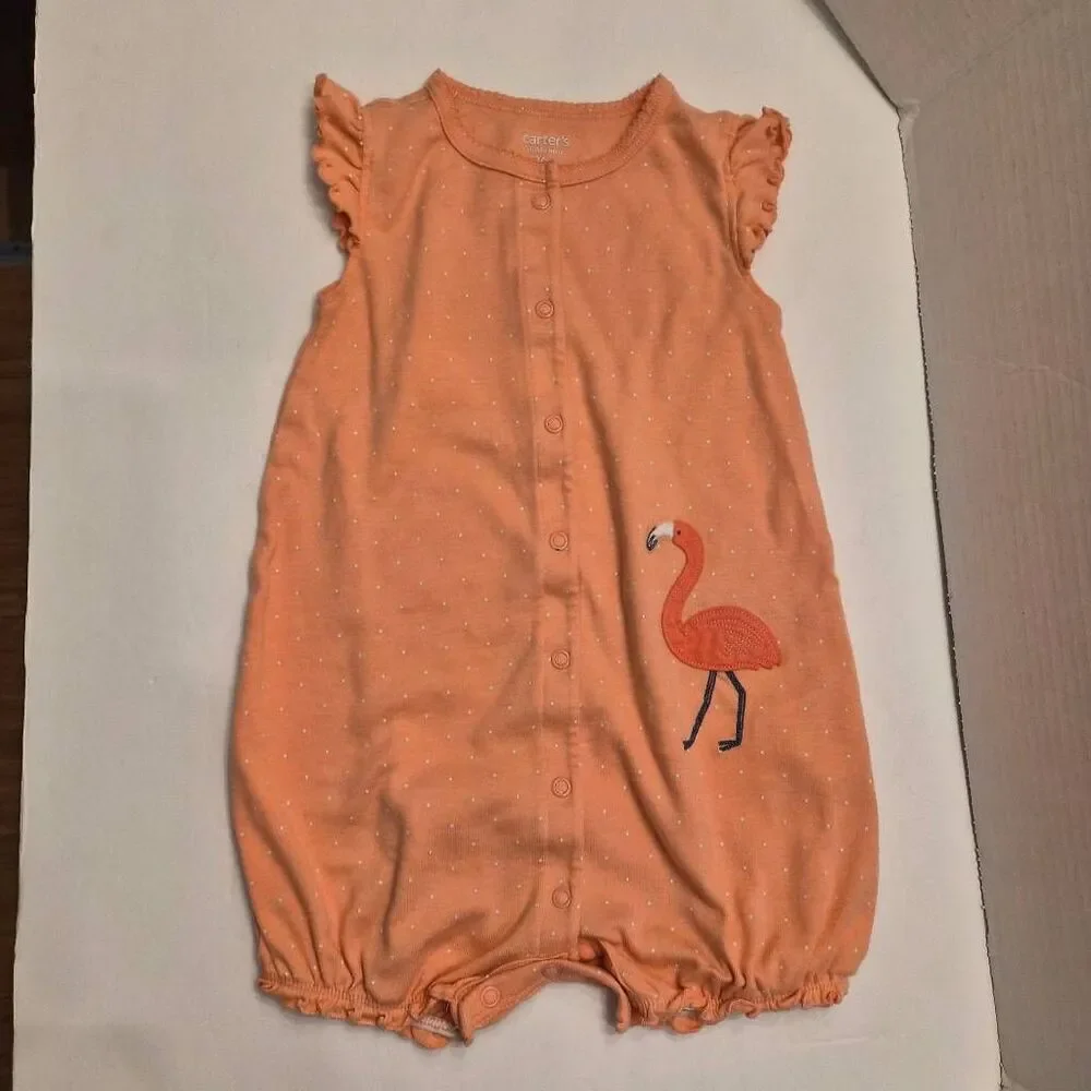 4 Outfits Baby Girl 12 months Carter's Oshkosh Bgosh Butterfly Floral Overalls